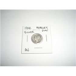 1942 Mercury SILVER Dime *AU HIGH GRADE - NICE COIN*!!