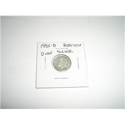 1952-D Mercury SILVER Dime *NICE COIN*!!
