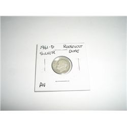 1961-D Mercury SILVER Dime *AU HIGH GRADE - NICE COIN*!!