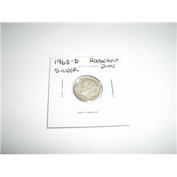 1963-D Mercury SILVER Dime *NICE COIN*!!