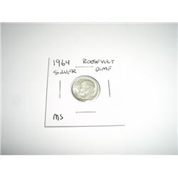 1964 Mercury SILVER Dime *MS HIGH GRADE - NICE COIN*!!