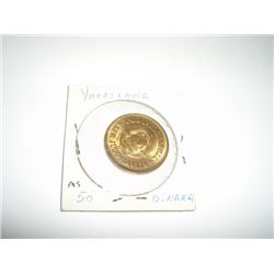 1976 Yugoslavia 50 Dinara Coin!!