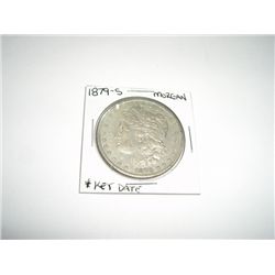 1879-S Morgan Silver Dollar KEY DATE *PLEASE LOOK AT PICTURE TO DETERMINE GRADE - COIN OUT OF SAFE D