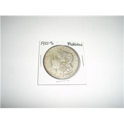 1921-S Morgan Silver Dollar *PLEASE LOOK AT PICTURE TO DETERMINE GRADE - COIN OUT OF SAFE DEPOSIT BO
