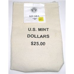 $25 U.S. MINT Bag *SEALED* of SUSAN B. ANTHONY "D" $1 Dollar Coins!!