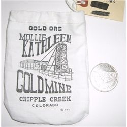1882-1992 CRIPPLE CREEK Limited Edition 1oz .999 FINE SILVER *MOLLIE KATHLEEN GOLD MINE* Coin comes 