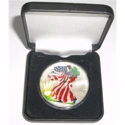 2000 U.S. SILVER EAGLE *1oz .999 FINE SILVER - PAINTED* in Original Mint Box!!