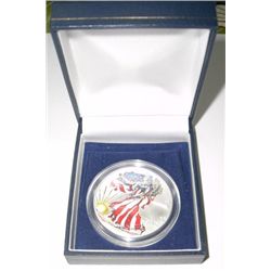 1999 U.S. SILVER EAGLE *1oz .999 FINE SILVER - PAINTED* in Original Mint Box!!