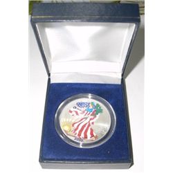 2000 U.S. SILVER EAGLE *1oz .999 FINE SILVER - PAINTED* in Original Mint Box!!
