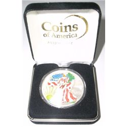 2000 U.S. SILVER EAGLE *1oz .999 FINE SILVER - PAINTED* in Original Mint Box!!