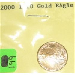 2000-P $5 Dollar GOLD EAGLE Bullion Coin *1/10 oz PURE GOLD*!!