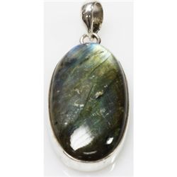 Natural 11.62g Semi Precious .925 Sterling Silver