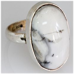 Natural 38.68 ctw Semi Precious .925 Sterling Ring