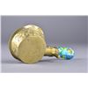 Image 5 : Chinese Brass Iron with Enameled Handle