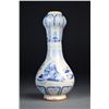 Image 1 : Chinese Blue & White Garlic Bulb Vase