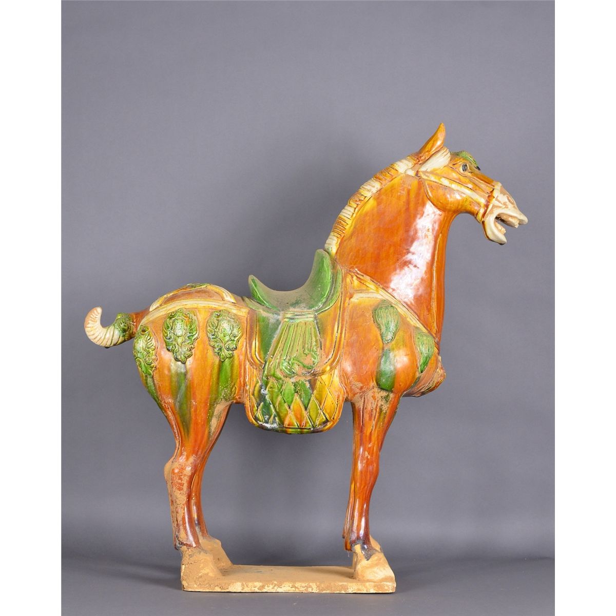 Chinese TangStyle Sancai Porcelain Horse