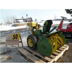 John Deere Model 726 snowblower- needs muffler & cover