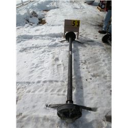 Axle w/hubs, springs & brakes
