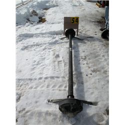 Axle w/hubs, springs & brakes