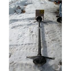 Axle w/hubs, springs & brakes