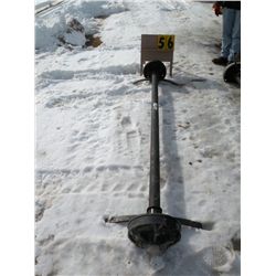 Axle w/hubs, springs & brakes