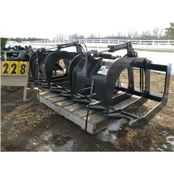 Stout 72" twin cylinder brush grapple