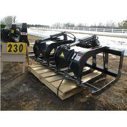 Stout 60" twin cylinder brush grapple