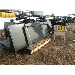 Stout 72" twin cylinder grapple bucket