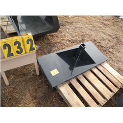 Stout skid loader receiver plate