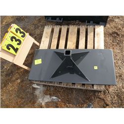 Stout skid loader receiver plate