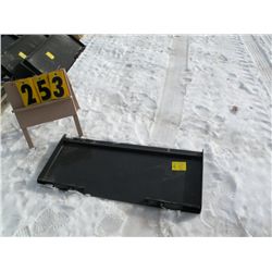 Skid loader heavy duty universal tool plate