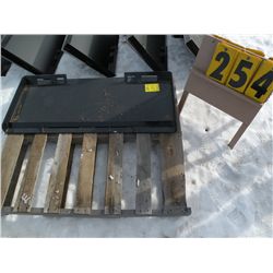 Skid loader heavy duty universal tool plate
