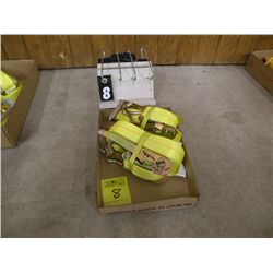 Qty 2  2"x30 ft ratchet straps-NEW