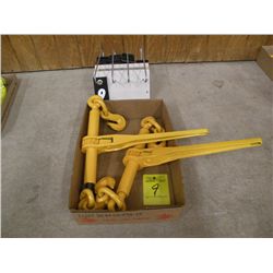 Qty 2   5/16-3/8 ratchet load binders-NEW