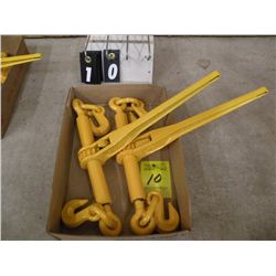 Qty 2   5/16-3/8 ratchet load binders-NEW