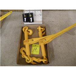 Qty 2   5/16-3/8 ratchet load binders-NEW