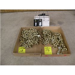 Qty 2   5/16x16 ft grade 70 chains-NEW