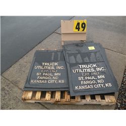 Qty 10 36" mud flaps & qty 4   30" mud flaps