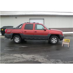 2003 Chev Avalanche LT 4x4   SN- 3GNEK13T43G167903