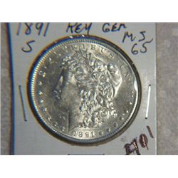 1891-S MORGAN DOLLAR