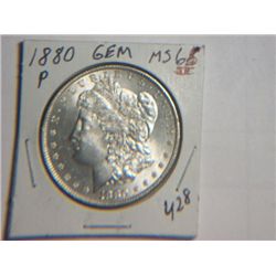 1880 P MORGAN DOLLAR