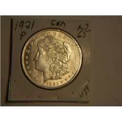 1921 P MORGAN DOLLAR