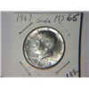 Image 1 : 1967 SILVER KENNEDY 1/2 DOLLAR