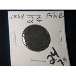 1864 2 CENT