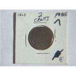 1865 2 CENT