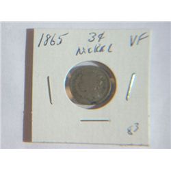 1865 3 CENT NICKLE