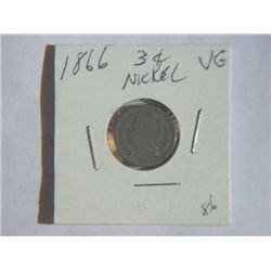 1866 3 CENT NICKLE