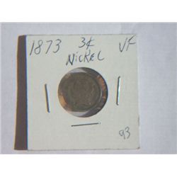 1873 3 CENT NICKLE