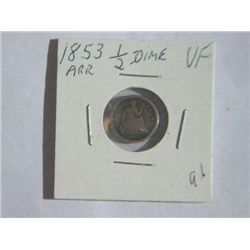 1853 1/2 DIME