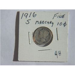 1916-S MERCURY DIME